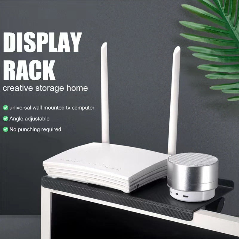 Adjustable TV Screen Top Shelf Computer Monitor Desktop Display Stand