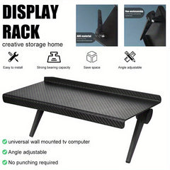 Adjustable TV Screen Top Shelf Computer Monitor Desktop Display Stand