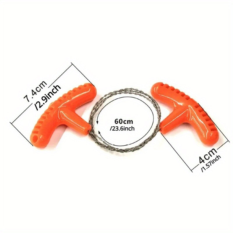 2pcs Manual Steel Chain Saw Portable Survival Tool for Camping