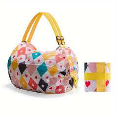 Portable Folding Storage Bag Reusable Handbag for Travel Grocery