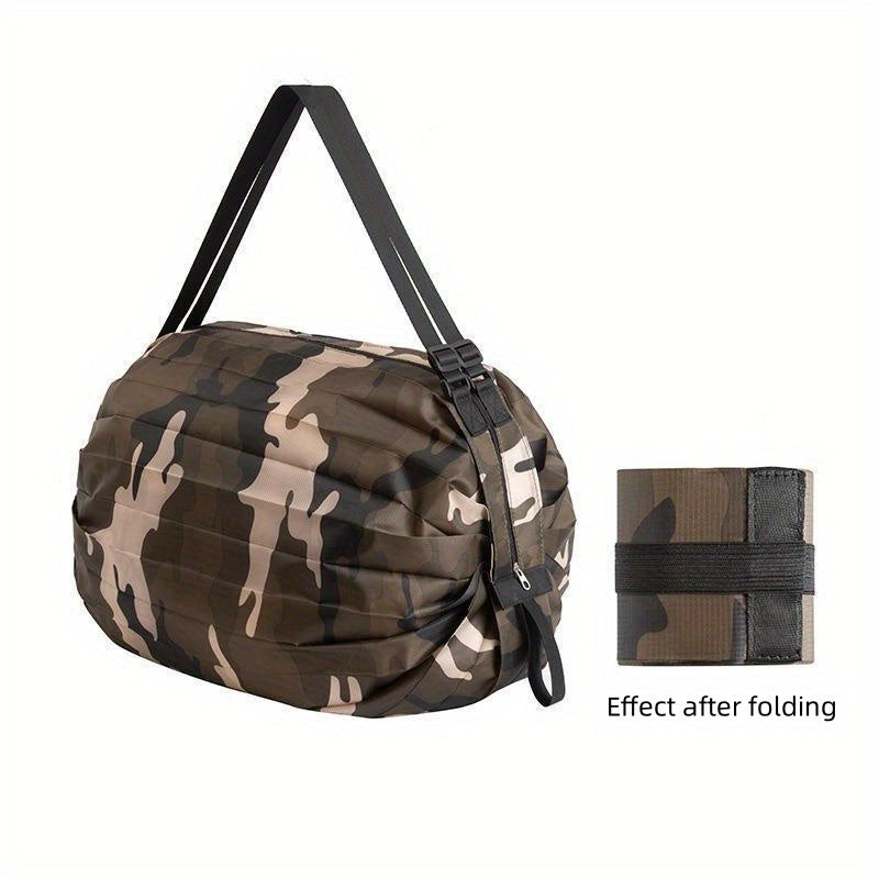 Portable Folding Storage Bag Reusable Handbag for Travel Grocery