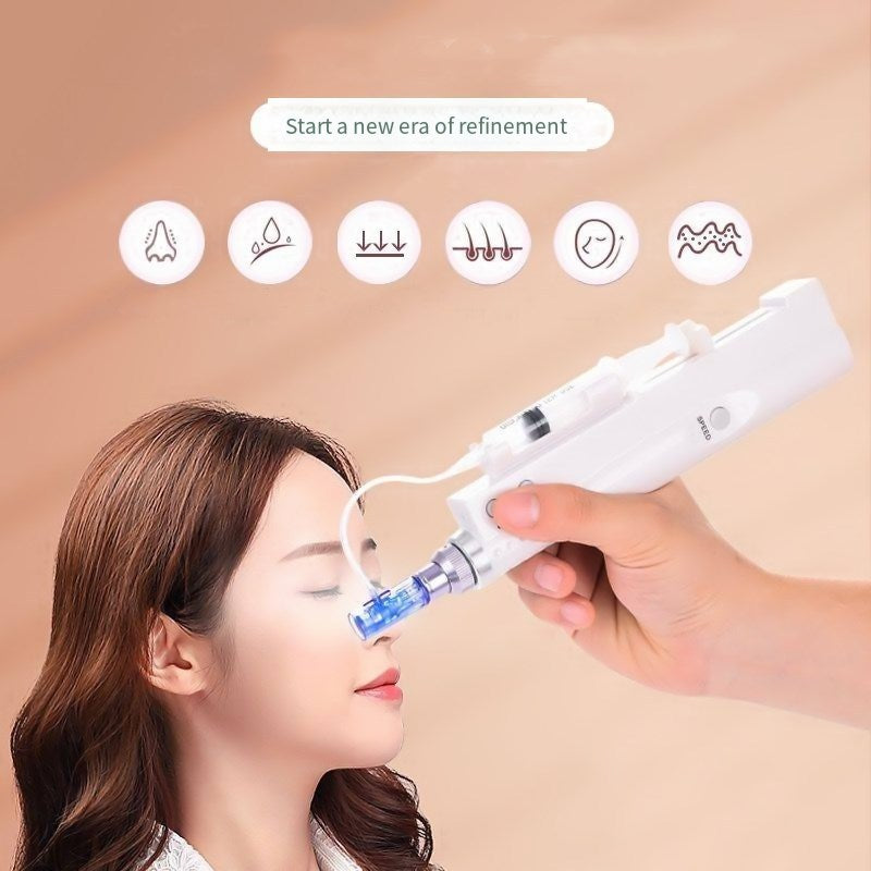 Skin Care Beauty Instrument with 2Pcs Square Crystals, 9Pins, 12Pins