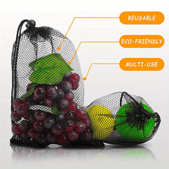 Durable Nylon Mesh Drawstring Laundry Bag for Outdoor Toy Storage