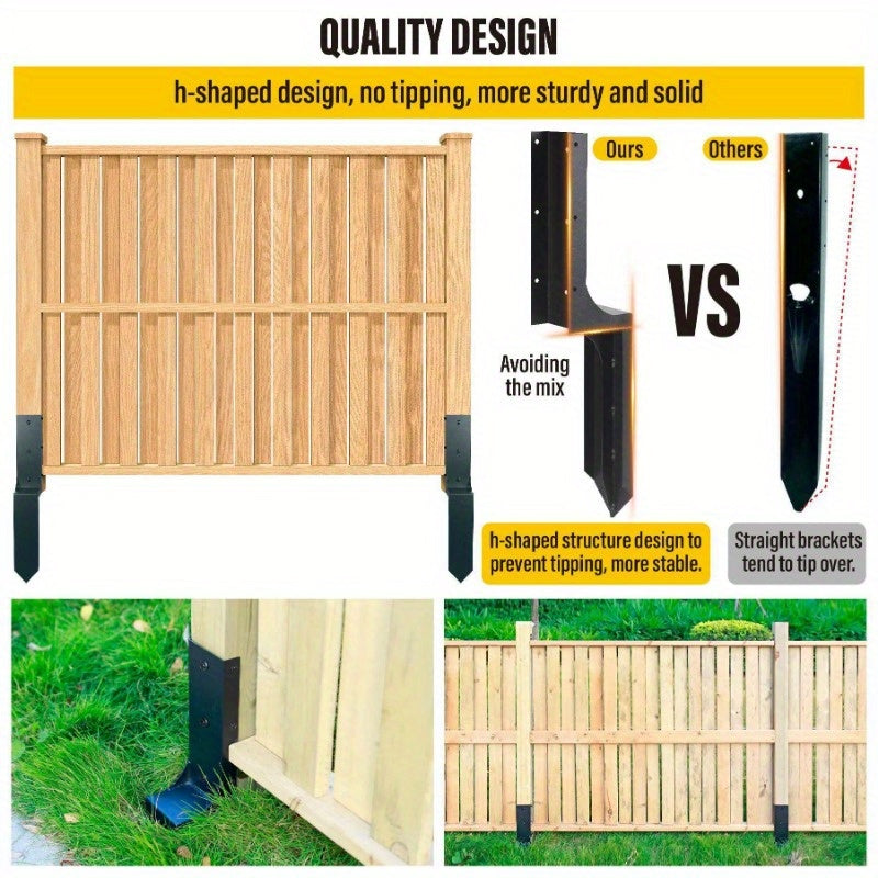 1pc Fence Post Anchor Ground Spike Fence Post Repair Kit
