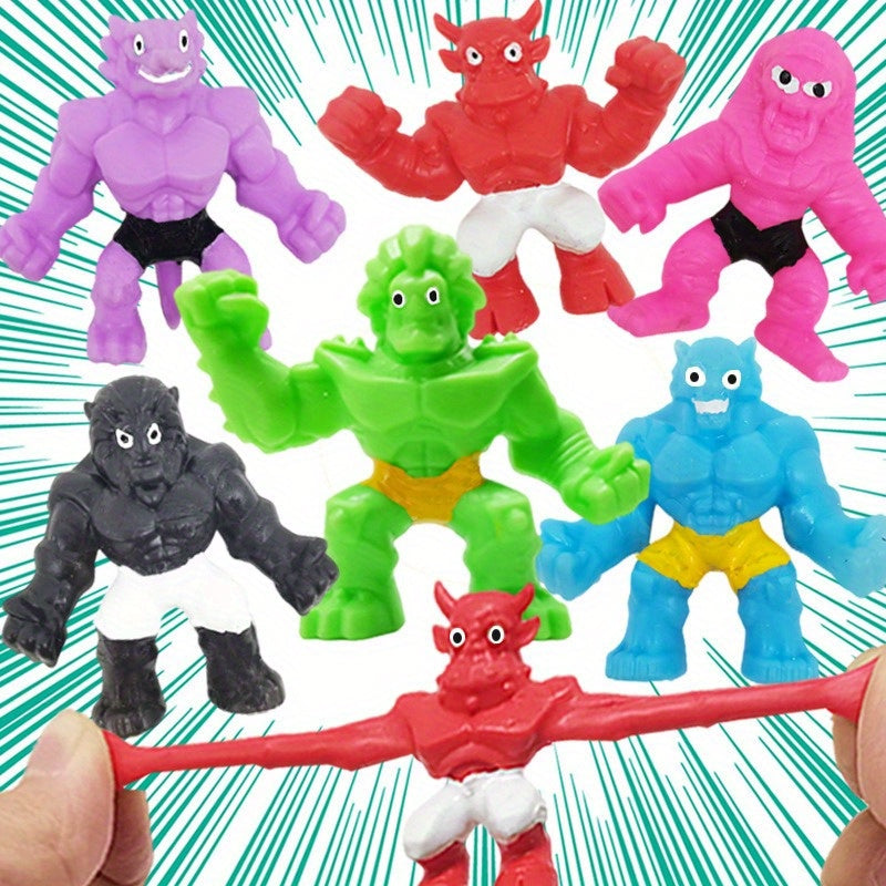 Stretch Monster Stress Reliever Toys Set
