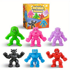 Stretch Monster Stress Reliever Toys Set