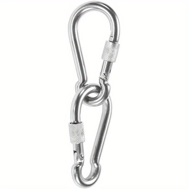 Safety Snap Buckle Spring Hook Key Chain Key Ring for Outdoor Camping Hiking