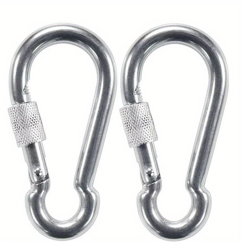 Safety Snap Buckle Spring Hook Key Chain Key Ring for Outdoor Camping Hiking