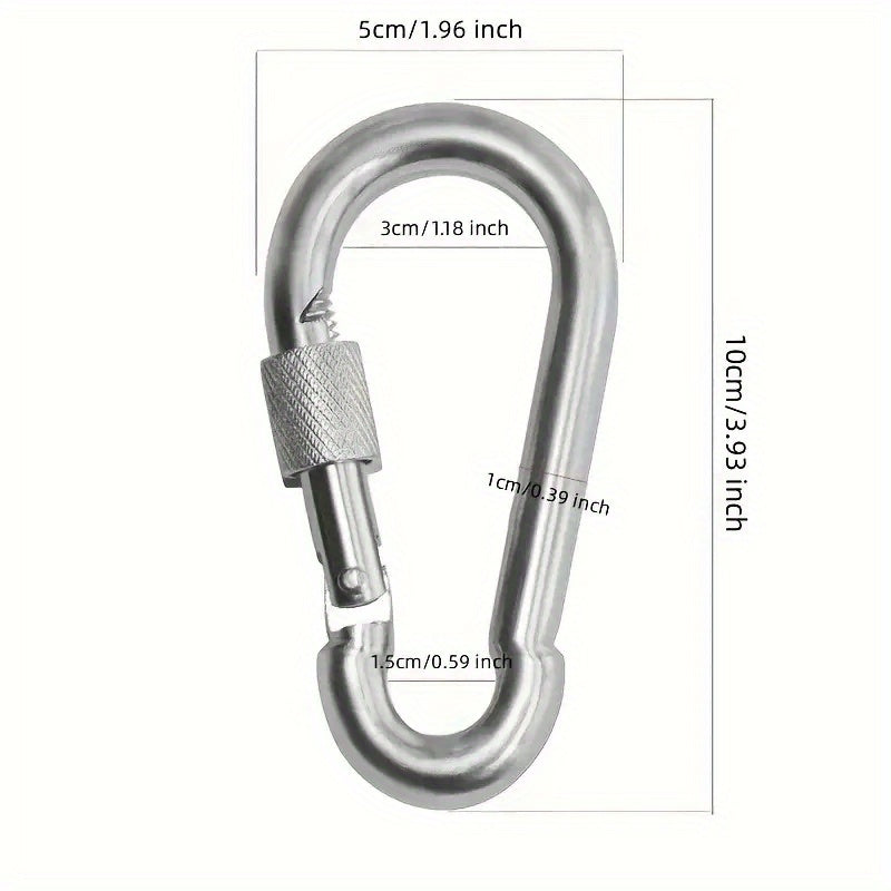 Safety Snap Buckle Spring Hook Key Chain Key Ring for Outdoor Camping Hiking