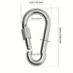 Safety Snap Buckle Spring Hook Key Chain Key Ring for Outdoor Camping Hiking