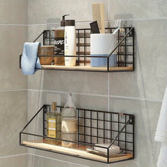 Wall Mounted Bathroom Shelves Storage Rack Shower Holder