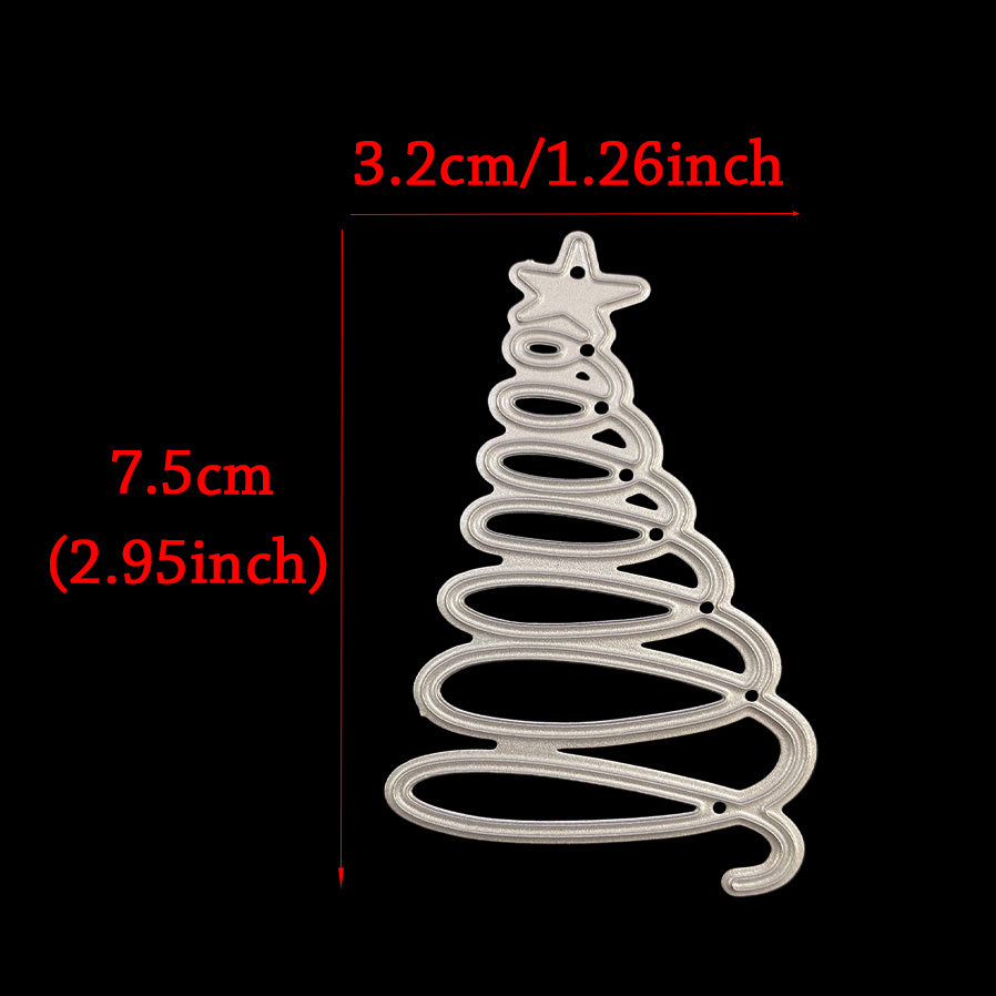 1pc Christmas Candles Metal Cutting Dies DIY Scrapbooking Album Card Craft