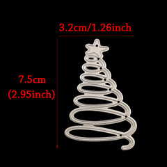 1pc Christmas Candles Metal Cutting Dies DIY Scrapbooking Album Card Craft