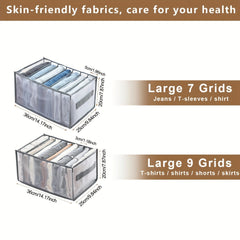 Wardrobe Clothes Organizer 7 9 Grids With Handle Closet Organizers And Storage