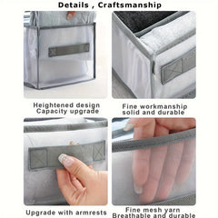 Wardrobe Clothes Organizer 7 9 Grids With Handle Closet Organizers And Storage