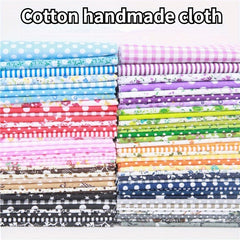 56pcs Silk Cotton Fabric Set for DIY Sewing Quilting Craft Patchwork