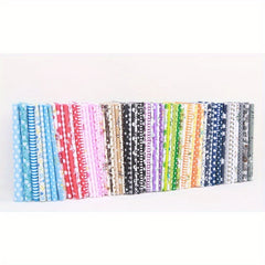 56pcs Silk Cotton Fabric Set for DIY Sewing Quilting Craft Patchwork
