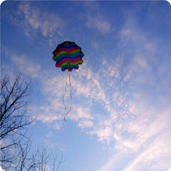Rainbow Parachute for Hand Throwing - 12 Line Cartoon Umbrella