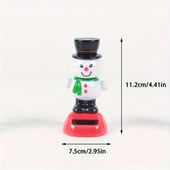 Christmas Car Ornament Solar Bobblehead Doll Gift Car Interior Supplies