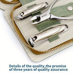 9pcs Nail Clippers Set Stainless Steel Professional Nail Cutting Tools