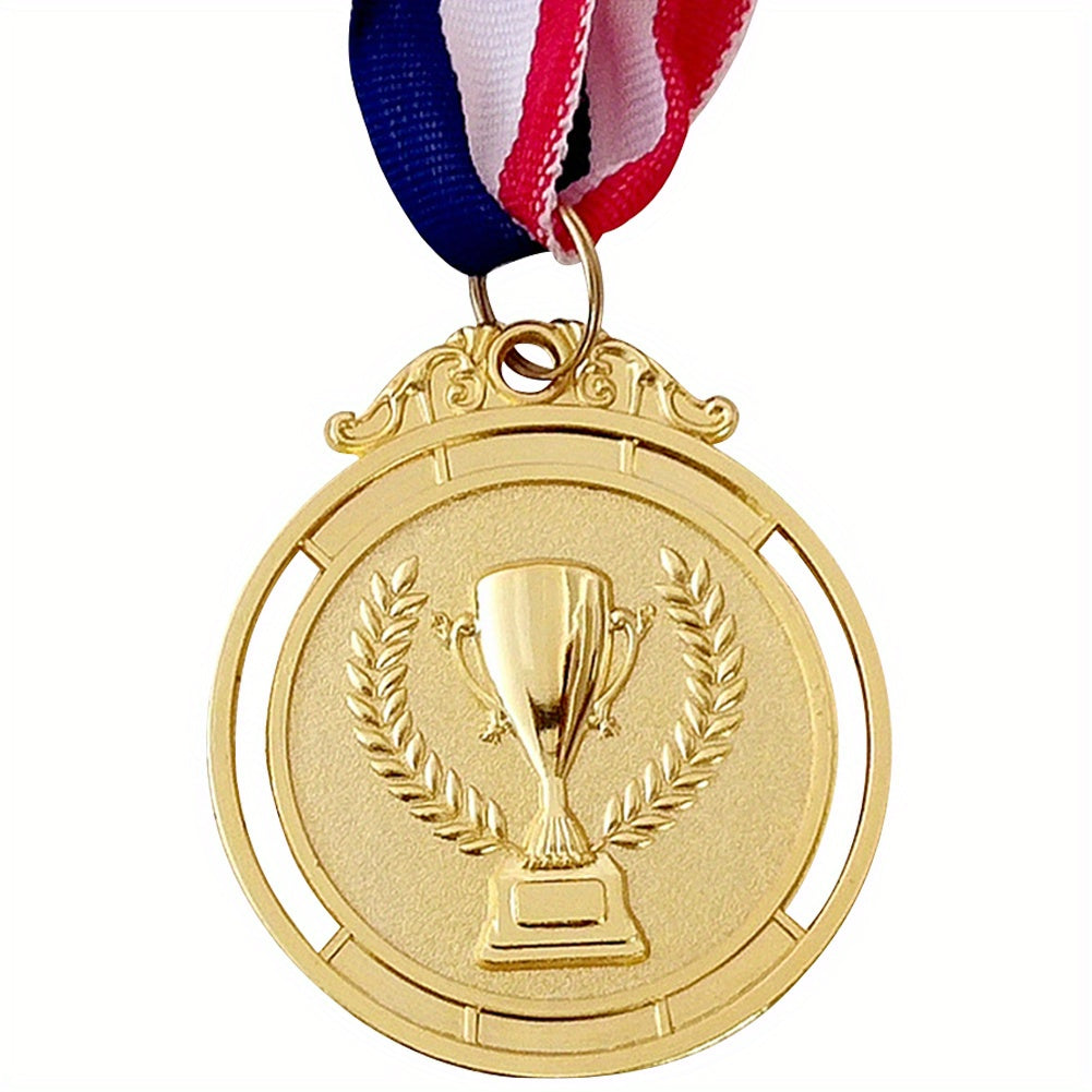 5 08 Cm 1st 2nd 3rd Prize Medal Round Golden Prize For Sports Meeting