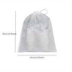 20pcs Portable Shoes Bag Non Woven Fabric Drawstring Shoes Storage Bag