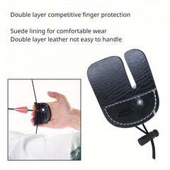 Archery Guards Finger Tab Double Layer Protective Guard Pad Fingers Protector