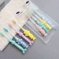 4pcs Soft Bristled Toothbrushes for Kids Teeth Care