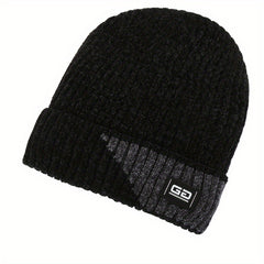 Men's Winter Fleece Hat Ear Protection Knitted Ski Cap