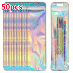 50pcs Small Long Plastic Bag Translucent Frosted Self sealing Bag 18 49 4