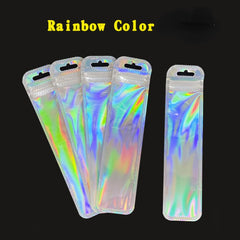 50pcs Small Long Plastic Bag Translucent Frosted Self sealing Bag 18 49 4
