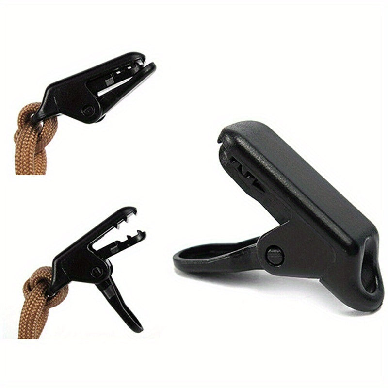 12pcs Outdoor Awning Clamps Tarp Clips Tie Down Snap Hangers Reusable Tent Clamp