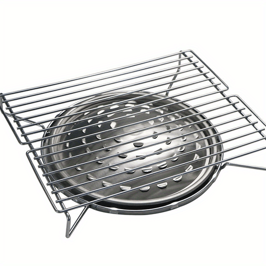 Portable Folding Outdoor BBQ Rack Grill Barbecue Stove Stainless Steel