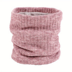 Plush Lined Neck Scarf for Autumn and Winter