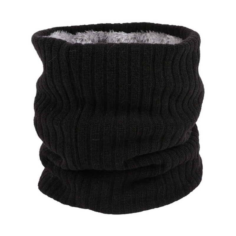 Plush Lined Neck Scarf for Autumn and Winter