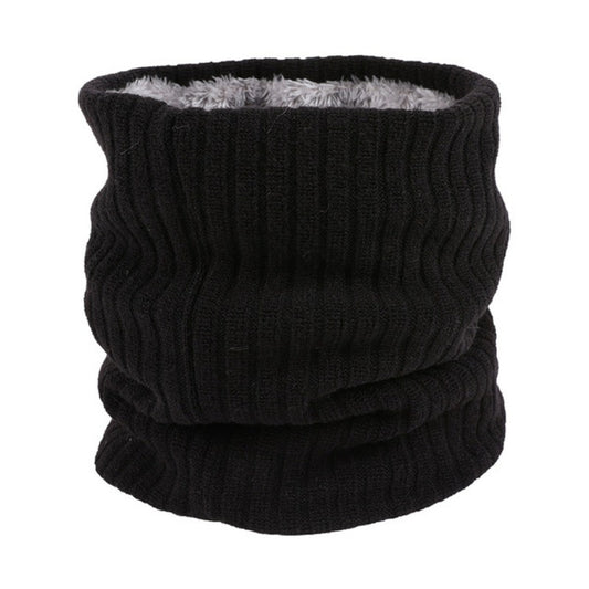 Plush Lined Neck Scarf for Autumn and Winter
