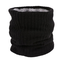 Plush Lined Neck Scarf for Autumn and Winter