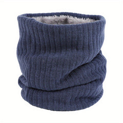 Plush Lined Neck Scarf for Autumn and Winter