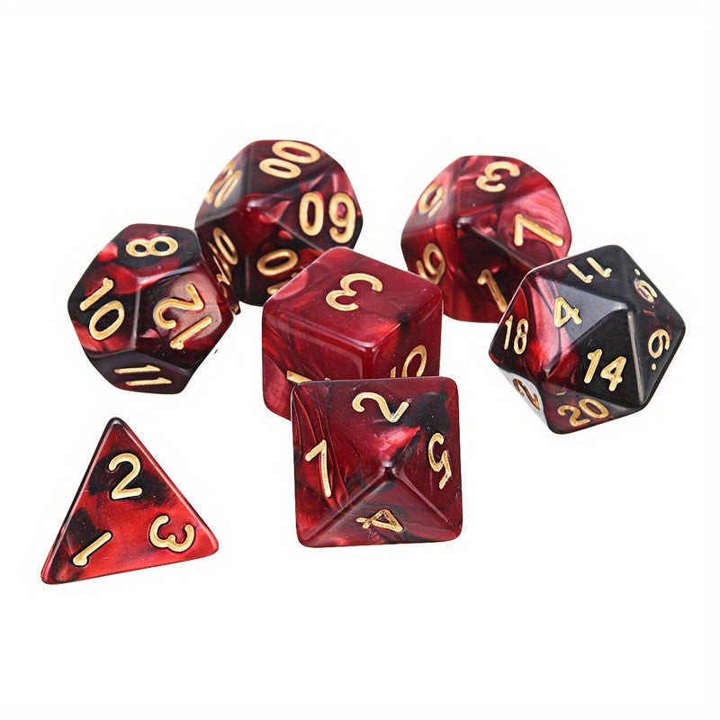 7pcs Dice Set D4 D20 Sided Dice For Board Game Home Games Party Games...