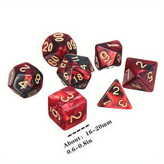 7pcs Dice Set D4 D20 Sided Dice For Board Game Home Games Party Games...