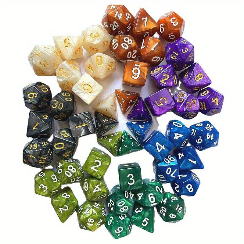 7pcs Dice Set D4 D20 Sided Dice For Board Game Home Games Party Games...