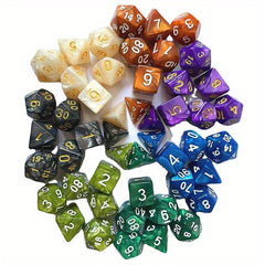 7pcs Dice Set D4 D20 Sided Dice For Board Game Home Games Party Games...
