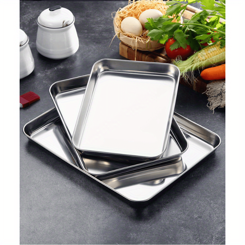 Non Stick Stainless Steel Baking Tray for Easy Cleaning