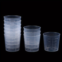 10pcs Clear 60ml Graduated Measuring Cup For Accurate Measurements