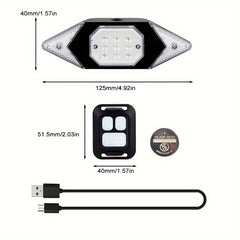 Smart Wireless Bike Turning Signals Light