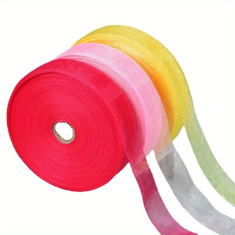 Christmas Transparent Ribbon Cake Gift Costume Ribbon
