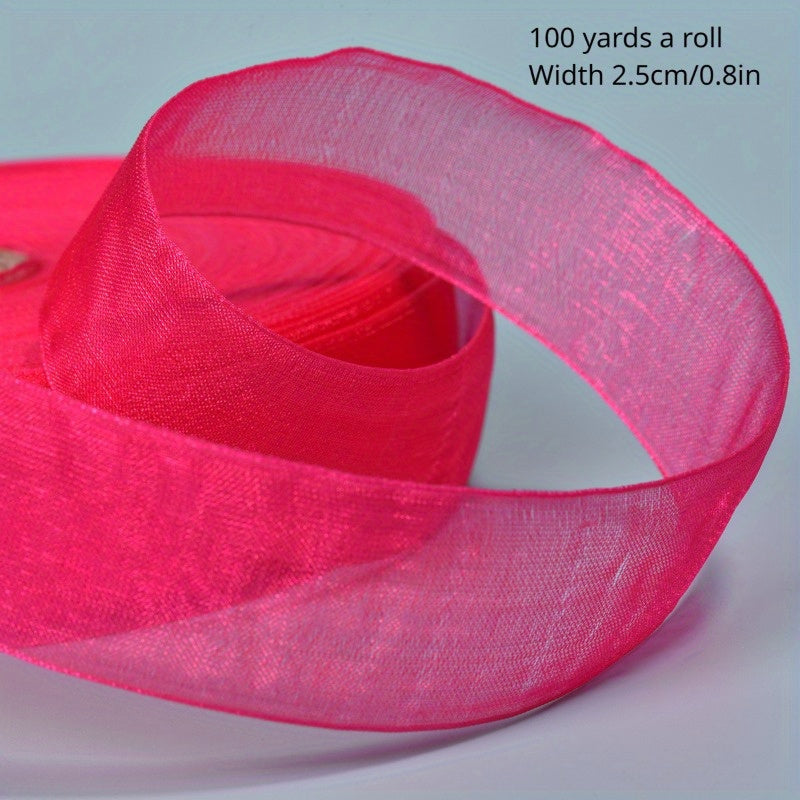 Christmas Transparent Ribbon Cake Gift Costume Ribbon