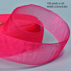 Christmas Transparent Ribbon Cake Gift Costume Ribbon