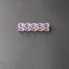 10pcs Transparent Colorful Dices Bar Screen Game Resin Dices