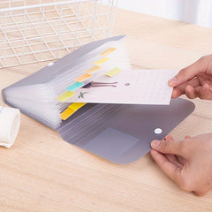 A6 Multifunctional File Storage Bag Expanding Folder 13 Grid Pocket